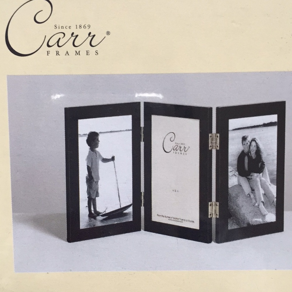 Triple Hinged Onyx Picture Frame